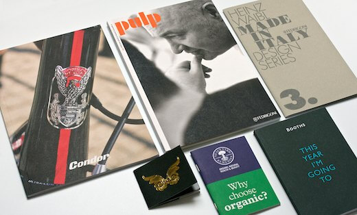Six different booklets in a wide range of sizes