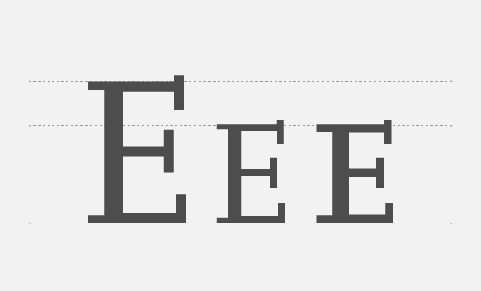 The difference between a scaled down capital letter and a small capital letter