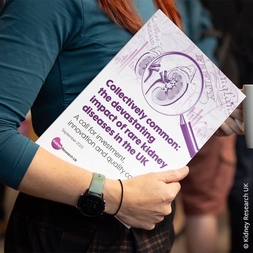 Kidney Research UK Collectively common: the devastating impact of rare kidney diseases in the UK report, designed by Lettica