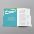 Internal spread of the booklet for SAMH
