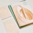 A range of conistently-designed business stationery