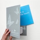 The information pack for The Gentle Touch, designed by Lettica