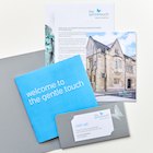 All the documents in the information pack were designed using an extended and refreshed visual identity