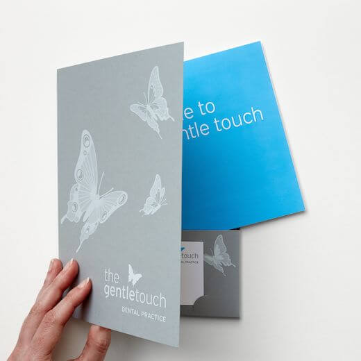 Information pack for The Gentle Touch, designed by Lettica