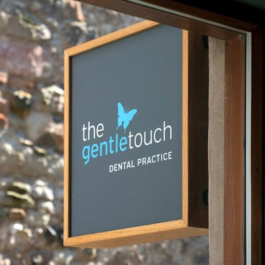Sign design for The Gentle Touch, designed by Lettica