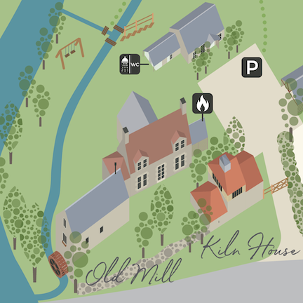 Dod Mill site map, designed by Lettica