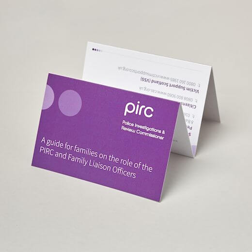 PIRC guide for families designed by Lettica